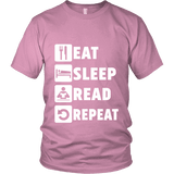 Eat, Sleep, Read, Repeat Unisex T-shirt - Gifts For Reading Addicts