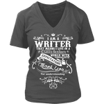 I am a writer V-neck - Gifts For Reading Addicts