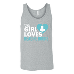 This girl loves reading books Unisex Tank - Gifts For Reading Addicts