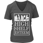 High Shelf Esteem V-neck - Gifts For Reading Addicts