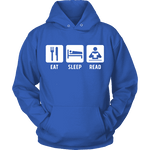 Eat, Sleep, Read Hoodie - Gifts For Reading Addicts