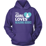 This girl loves reading books Hoodie - Gifts For Reading Addicts