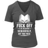 Fuck off - V-neck - Gifts For Reading Addicts