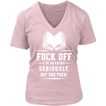 Fuck off - V-neck - Gifts For Reading Addicts