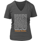 Choose Your Future, Choose Books V-neck - Gifts For Reading Addicts