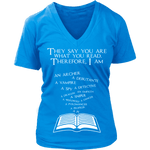 They say you are what you read - V-neck - Gifts For Reading Addicts