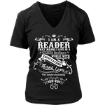 I am a reader V-neck - Gifts For Reading Addicts