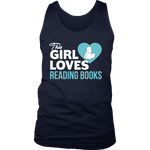 This girl loves reading books Mens Tank - Gifts For Reading Addicts