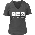 Eat, Sleep, Read V-neck - Gifts For Reading Addicts