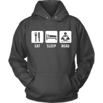 Eat, Sleep, Read Hoodie - Gifts For Reading Addicts