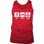 Eat, Sleep, Read Mens Tank - Gifts For Reading Addicts