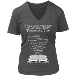 They say you are what you read V-neck - Gifts For Reading Addicts