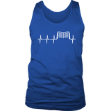 Book heart pulse Mens Tank - Gifts For Reading Addicts