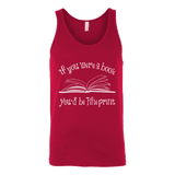 If You Were a Book You Would Be Fine Print Unisex Tank Top - Gifts For Reading Addicts