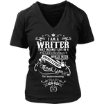 I am a writer - V-neck - Gifts For Reading Addicts