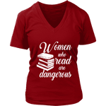 "Women who read" V-neck Tshirt - Gifts For Reading Addicts