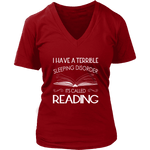 "Sleeping disorder" V-neck Tshirt - Gifts For Reading Addicts