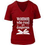 "Women who read" V-neck Tshirt - Gifts For Reading Addicts