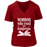 "Women who read" V-neck Tshirt - Gifts For Reading Addicts