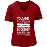 "You and i" V-neck Tshirt - Gifts For Reading Addicts