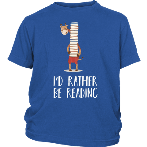 "I'd rather be reading"YOUTH SHIRT - Gifts For Reading Addicts