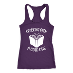 "Cracking Open A Cold One" Women's Tank Top - Gifts For Reading Addicts