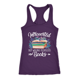 "Introverted But Willing To Discuss Books" Women's Tank Top - Gifts For Reading Addicts