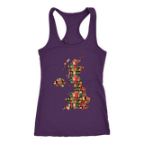 "UK Bookish Map" Women's Tank Top - Gifts For Reading Addicts