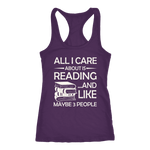 "All I Care About Is Reading" Women's Tank Top - Gifts For Reading Addicts