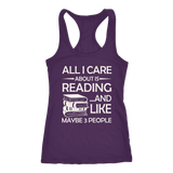 "All I Care About Is Reading" Women's Tank Top - Gifts For Reading Addicts