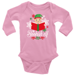 "Bookish Elf"Long Sleeve Baby Bodysuit - Gifts For Reading Addicts