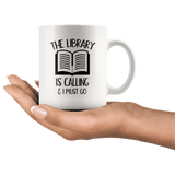 "The library"11oz white mug - Gifts For Reading Addicts