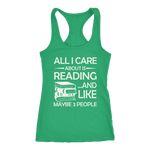 "All I Care About Is Reading" Women's Tank Top - Gifts For Reading Addicts