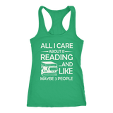 "All I Care About Is Reading" Women's Tank Top - Gifts For Reading Addicts