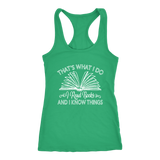 "I Read Books" Women's Tank Top - Gifts For Reading Addicts