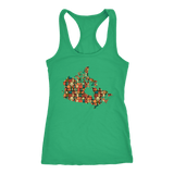 "Canada Bookish Map" Women's Tank Top - Gifts For Reading Addicts