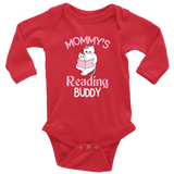 "Mommy's Reading Buddy"Long Sleeve Baby Bodysuit - Gifts For Reading Addicts