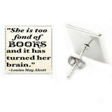 Bookish Vintage stud earrings - Gifts For Reading Addicts