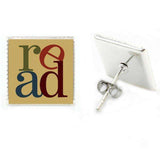 Bookish Vintage stud earrings - Gifts For Reading Addicts