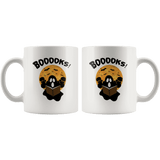 "BOOOOKS"11oz White Mug - Gifts For Reading Addicts