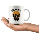 "BOOOOKS"11oz White Mug - Gifts For Reading Addicts