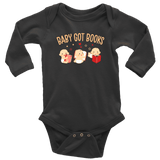 "Baby Got Books"Long Sleeve Baby Bodysuit - Gifts For Reading Addicts