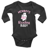 "Mommy's Reading Buddy"Long Sleeve Baby Bodysuit - Gifts For Reading Addicts