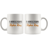 "I'd Rather Be Reading SK"11oz White Mug - Gifts For Reading Addicts