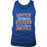 "badass isn't an official job title" Men's Tank Top - Gifts For Reading Addicts