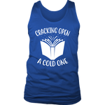 "Cracking Open A Cold One" Men's Tank Top - Gifts For Reading Addicts