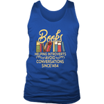 "Avoid Conversations since 1454" Men's Tank Top - Gifts For Reading Addicts
