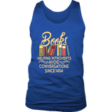 "Avoid Conversations since 1454" Men's Tank Top - Gifts For Reading Addicts