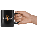 "Je Suis Prest"11oz Black Mug - Gifts For Reading Addicts