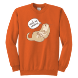 "I otter be reading" YOUTH CREWNECK SWEATSHIRT - Gifts For Reading Addicts